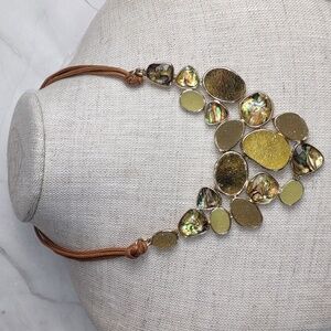 St. Thomas Jeweled Bib Style Necklace